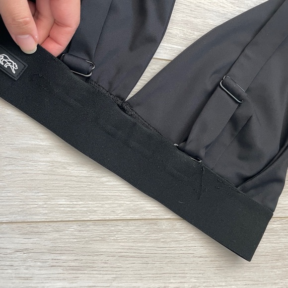 Tiger Friday Bra plunge sports womens Black (large) dancewear activewear workout - Picture 5 of 5